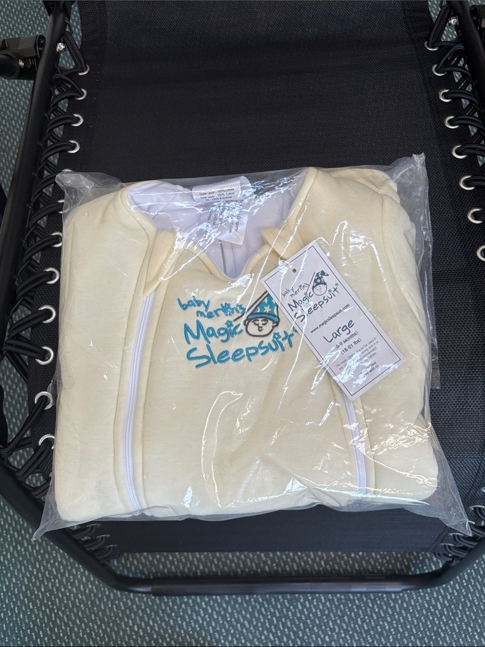 Baby Merlin's Magic Sleepsuit - buttercup- Large
